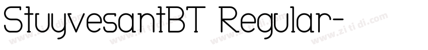 StuyvesantBT Regular字体转换